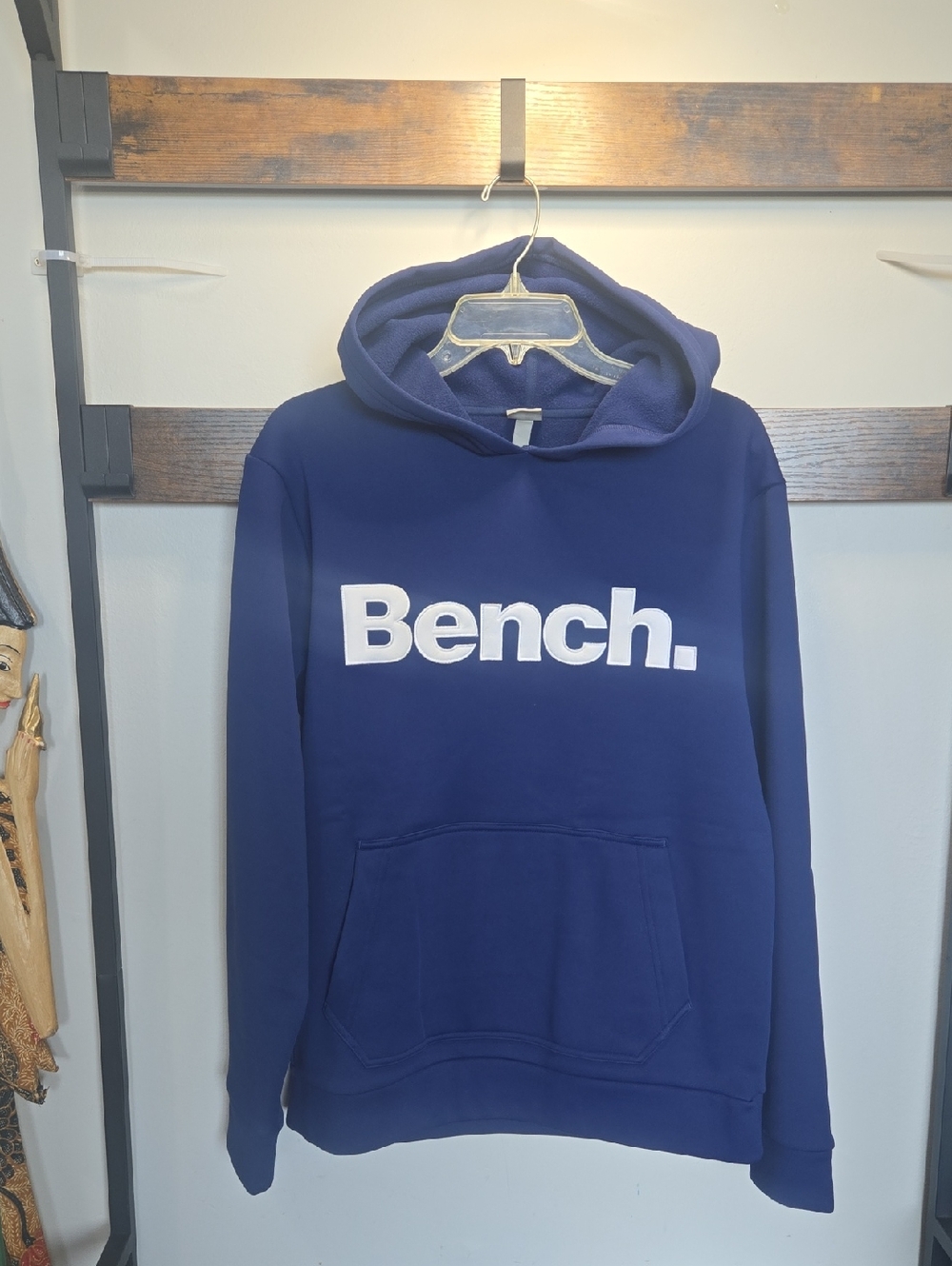 Bench Men's Royal Blue Logo Pullover Hoodie
